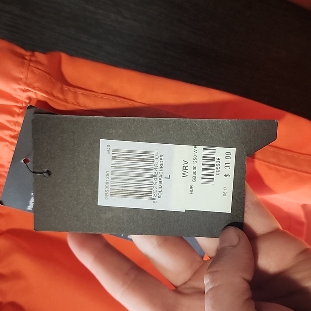 Hurley Board Shorts NWT SZ LG. Coral/orange - Picture 3 of 5